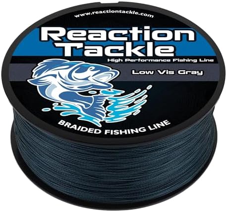 Reaction Tackle Braided Fishing Line - Pro Grade Power Performance for Saltwater or Freshwater Fish - Colored Fishing Line Braid for Extra Visibility by ReactionTackle