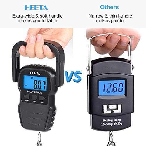 HEETA Fish Scale Digital Fishing Luggage Weight Scale with Measuring Tape - Image 5