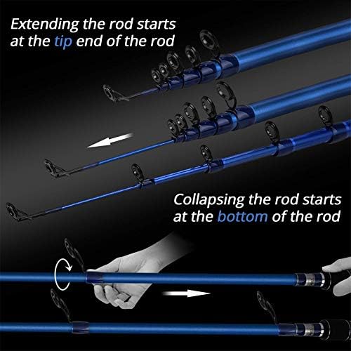KastKing Compass Telescopic Fishing Rods and Combo, Easy to Travel - Image 6