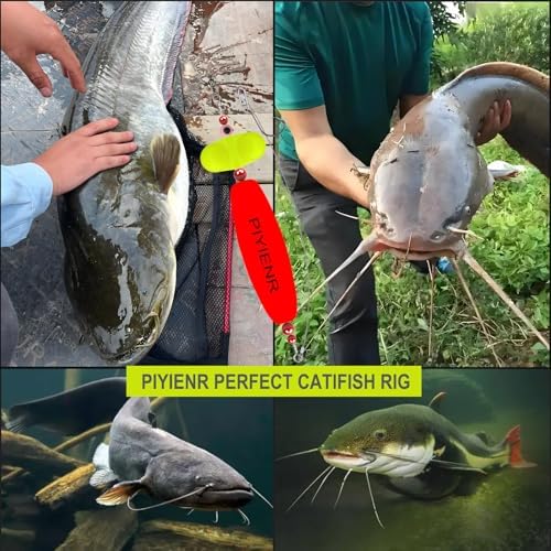 Catfish Rig Catfishing Tackle Floats with Rattler Santee Cooper Rig Equipment for Bank Fishing Peg Floats with Circle Hooks Bait Rigs - Image 7