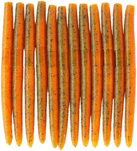5'' Senko Bait Soft Stick Worms for Wacky Rig Bass Fishing by nawaish