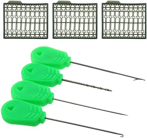 MEETOOT 7IN1 Carp Fishing Bait Rig Tool Kit - 4pcs Rigging Needles and 3pcs Boilie Stops Carp Fishing Tackle Kit by MEETOOT