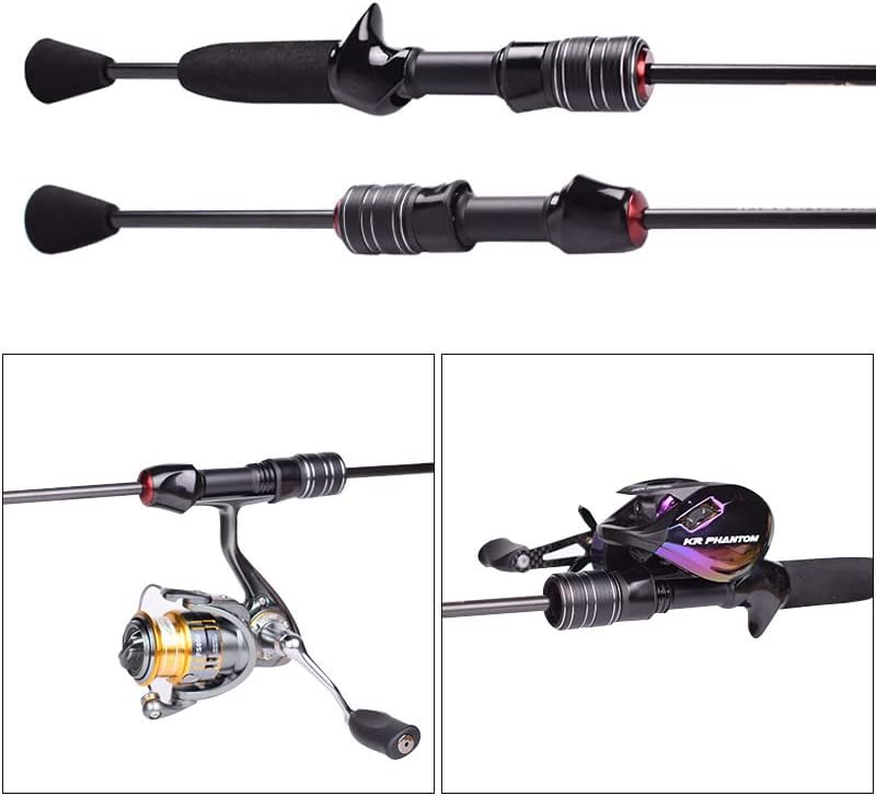 Delicacy UL Spinning Rod Casting Rod Ultralight Carbon Fiber Hollow + Solid 2 Tips Freshwater Saltwater Fishing Rods - Image 5