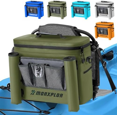 MORXPLOR Kayak Cooler,Waterproof Kayak Seat Back Cooler for Kayaking,Kayak Accessories Cooler Bag,Protable Ice Chest,Beach Cooler,Travel Cooler for Camping or Lunch Bag by MORXPLOR