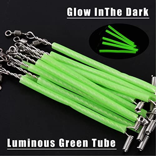 Stainless Steel Fishing Lures Wire Leader Trace Luminous Tube Fishing Rigs - Image 5