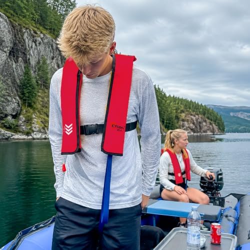 Manual Inflatable Life Jacket,Preserver PFD for Adults,Life Vest for Adults,Supports Weight up to 330 pounds - Image 4