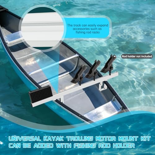Canoe Trolling Motor Mount Bracket & Fishing Accessories Mount Platform for Canoe (Single Bracket(C-Type Fixtures Installation)) - Image 7