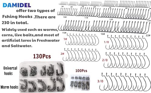 600 Pcs/Tackle Box Fishing Kit-Fishing Hooks,Sinkers, Swivels Snaps,Top Water Lure,Spoons,Soft Lures,Jig Heads, Frogs, Minnow, Accessories Equipment- Saltwater Freshwater Bass Bait Gear - Image 5