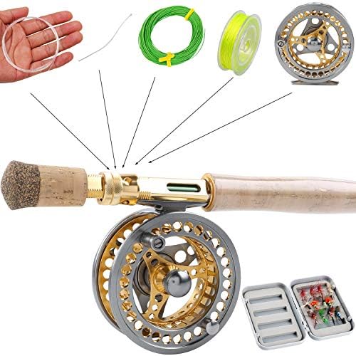 Sougayilang Fly Fishing Rod Reel Combos with Lightweight Portable Fly Rod and CNC-machined Aluminum Alloy Fly Reel,Fly Fishing Complete Starter Package - Image 2