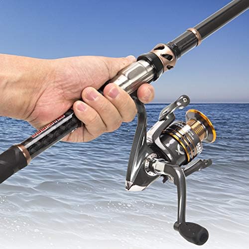 PLUSINNO Fishing Rod and Reel Combos - Carbon Fiber Telescopic Fishing Pole - Spinning Reel 12 +1 Shielded Bearings Stainless Steel BB - Image 5