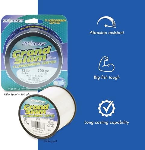 HI-SEAS Grand Slam Fluorocarbon Coated Fishing Line - Image 2