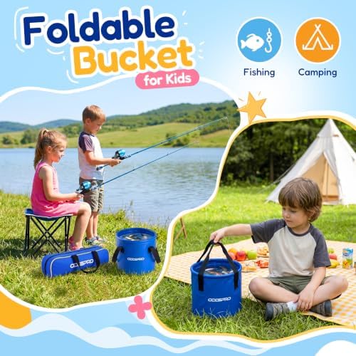 ODDSPRO Kids Fishing Pole - Portable Kids Fishing Rod and Reel Combo, Kids Fishing Gear with Tackle Box, Spincast Reel, Collapsible Chair and Bucket, Fishing Pole for Kids Boys Girls Toddler Youth 3+ - Image 4
