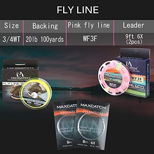 Maxcatch Women's Elegant Pink Fly Fishing Rod: 2/5-weight with Rod Tube - Image 4