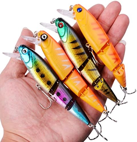 Aorace Fishing Lures Kit Mixed Including Minnow Popper Crank Baits with Hooks for Saltwater Freshwater Trout Bass Salmon Fishing - Image 7
