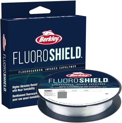 Berkley FluoroShield Fluorocarbon Fishing Line, Clear by Berkley