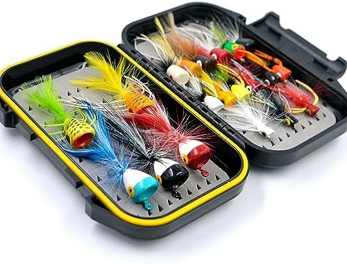 Fly Fishing Flies Kit/Trout/Salmon/bass Flies Streamers Dry/Wet Flies.Nymphs,Fly Poppers (with Waterproof Fly Box) - Image 4