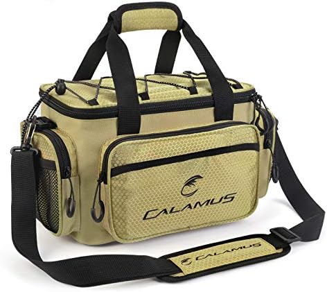 Calamus TB61 Fishing Tackle Bag, Fishing Gear, Gifts for Angler, Khaki by Calamus