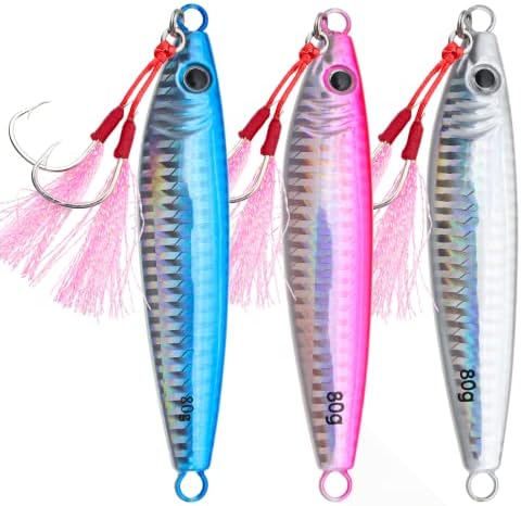 Vertical Jig Fishing Lures Saltwater Jigs Spoon Metal Design Tuna Baits by FREGITO