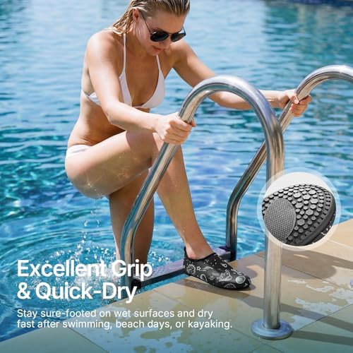 Water Shoes for Women Men Quick-Dry Aqua Socks Swim Beach Outfits Barefoot - Image 5
