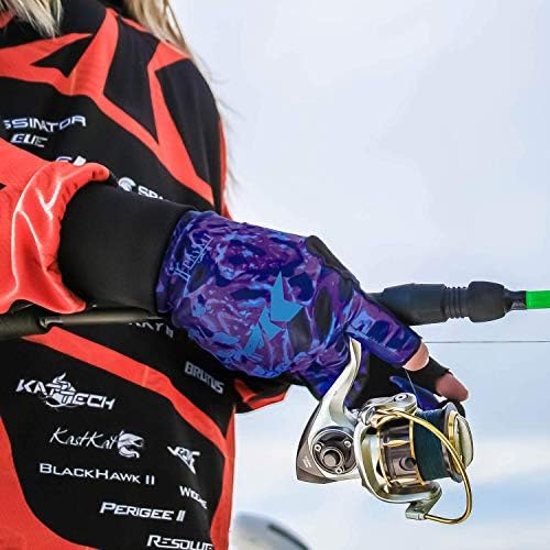 KastKing Sol Armis UPF50+ Fingerless Fishing Gloves, Men and Women - Image 5
