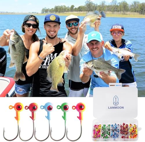 Crappie Jig Heads Kit, 75 Pieces Fishing Jig Head Hooks for Fishing Crappie Bass Trout Walleye 1/8oz 1/16oz 1/32oz - Image 6