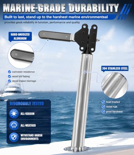T10-355 Adjustable Boat Grill & Table Mount, 304 SS for Marine Use - Image 6