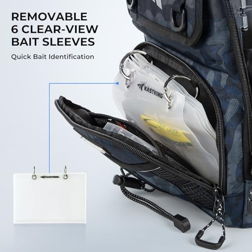 KastKing BaitSpace Fishing Sling Bag, Fishing Backpack with Rod Holder - Image 4