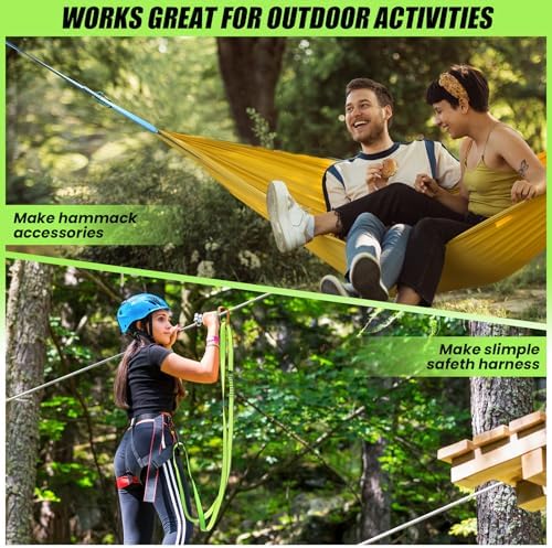 18MM Nylon Climbing Slings Runners 23 kN Strong Webbing Straps for Rock Climbing, Rappelling, Swing, Yoga Hammock etc - Image 5