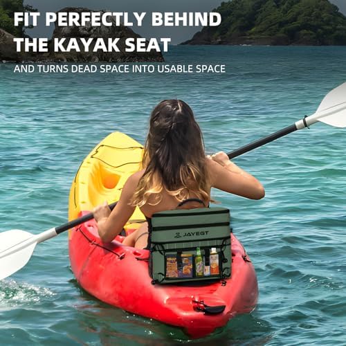 Kayak Cooler Behind Seat - Waterproof Cooler Bag Compatible with Lawn-Chair Seat Kayak，Kayak Accessories Camping Cooler, Portable Ice Chest for Fishing, Beach, Travel,Picnic, Cooler Leak-Proof - Image 3