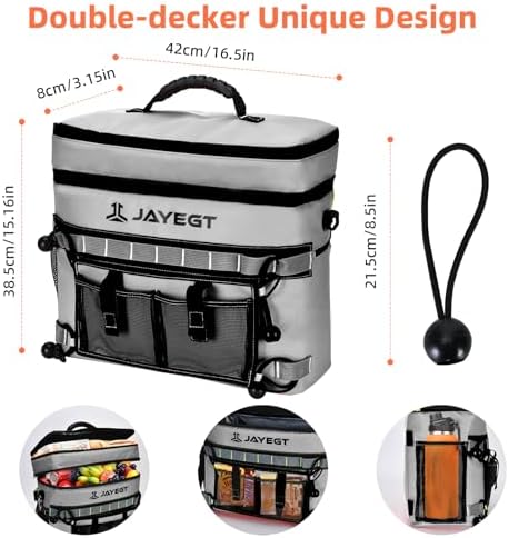 Kayak Cooler Behind Seat - Waterproof Cooler Bag Compatible with Lawn-Chair Seat Kayak，Kayak Accessories Camping Cooler, Portable Ice Chest for Fishing, Beach, Travel,Picnic, Cooler Leak-Proof - Image 6