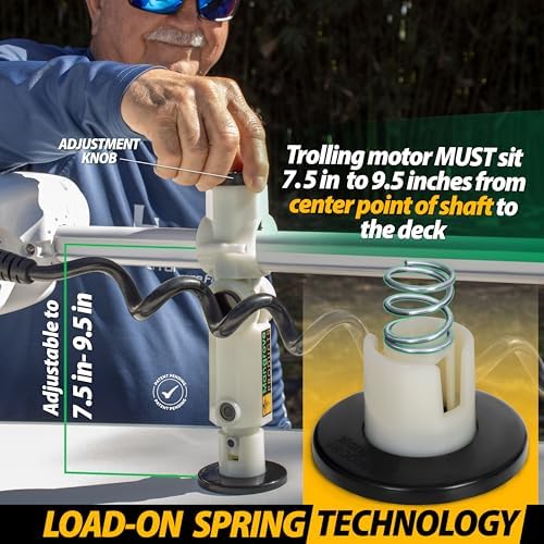 Gen3 Adjustable Trolling Motor Stabilizer, Vertical Adjust, Fitment for Minn Kota, Rhodan, Garmin, No Drilling, Shock Absorber, Boat Accessories, Trolling Motor Support - Image 2