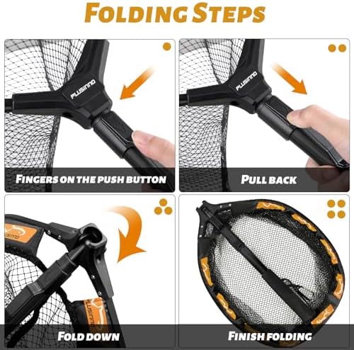 PLUSINNO Fishing Net Fish Floating Landing Net with Handle - Image 5