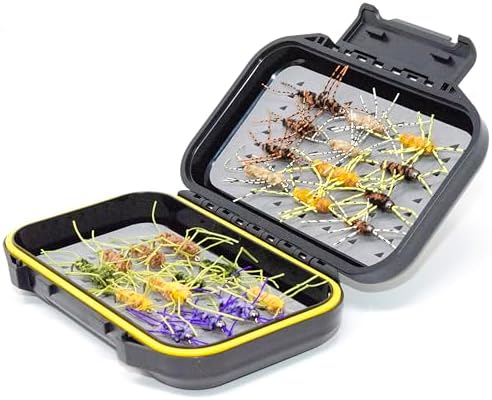 Outdoor Planet Premium Fly Fishing Flies Assortment | Waterproof Fly Box | Dry, Wet, Nymphs, Streamers, Wooly Buggers, Hopper, Caddis | Trout, Steelhead, Bass Fishing Lure Set - Image 3