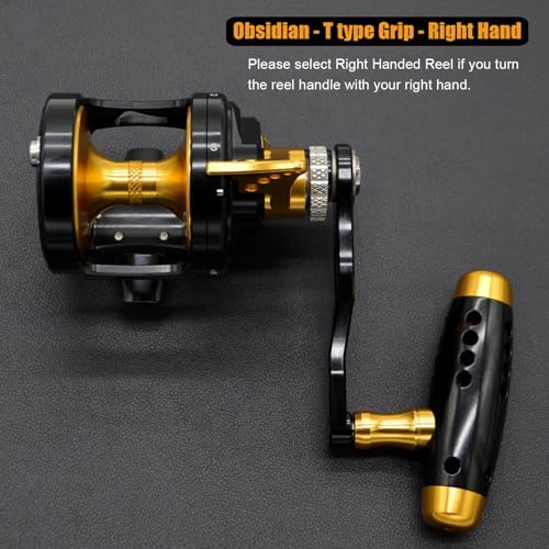 Savage Jaws Conventional Lever Drag Fishing Reel, 6.3:1 Gear Ratio, 9+2 Bearings, Carbon Fiber Drag, Stainless Steel Main Shaft & Gear, One-Piece Aluminum Frame and Braid-Ready Spool - Image 2