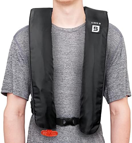 BLUESTORM Cirro 26 Automatic/Manual Inflatable Life Jacket PFD for Adults (Apex Black) | US Coast Guard (USCG) Approved Self Inflating Life Vest Preserver - Image 6