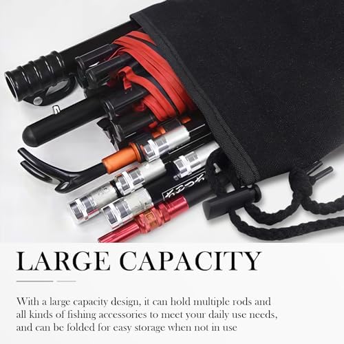 Fishing Rod Bag, Portable Fishing Pole Case, Pole Cover for Fishing Gear and Equipment, 31.4 x 7.4 x 0.4Inch - Image 6