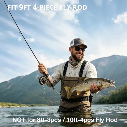 PEKREWS Fly Rod Case, Fit 9ft 4-Piece Fly Fishing Bag for Fly Rod and Reel - Image 2