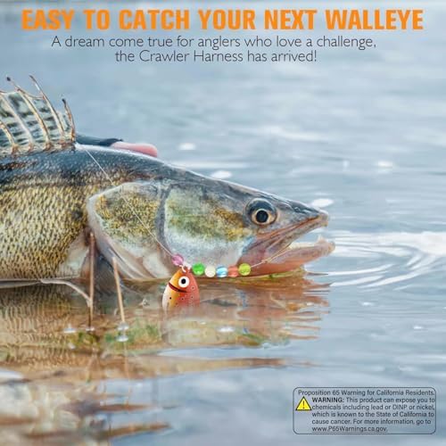 Dovesun Walleye Rigs 16lb Walleye Spinner Rig Crawler Harness - Image 6