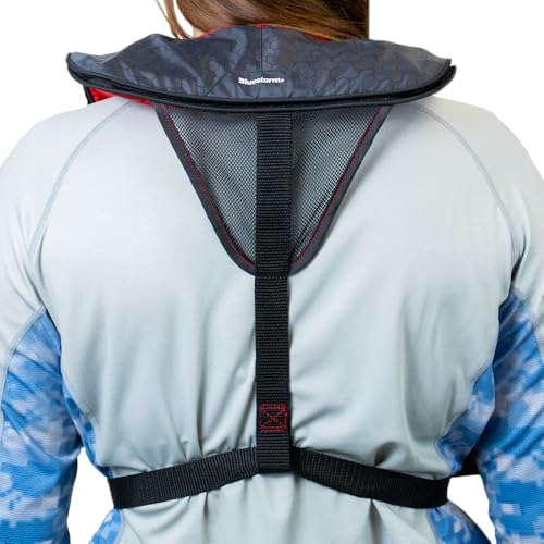 BLUESTORM Cirrus26 Inflatable PFD Life Jackets for Adults | US Coast Guard Approved Automatic Life Vest w/Manual Override Convertibility - Image 6