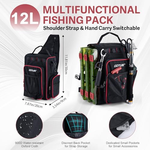 Goture 6FT - 9FT Telescopic Fishing Rod and Reel Combo w/Bag & Landing Net - Image 4