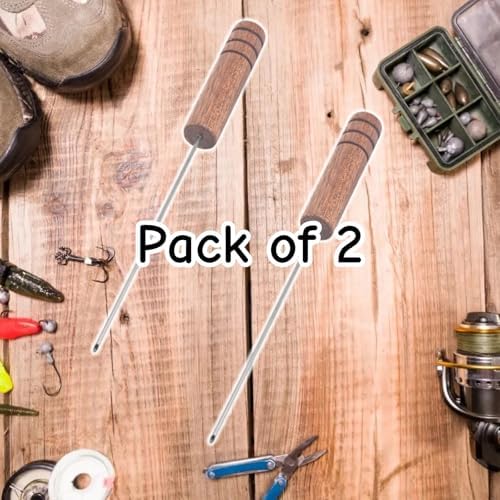2 PCS Worm Threader Wooden Fishing Bait Wormhole Rigging Needle Fly Threader for Shore Casting Freshwater & Saltwater Anglers - Image 6