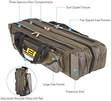 Lixada 1680D Fishing Rod Case Potable 3 Layer 90cm Waterproof Ice Fishing - Image 2