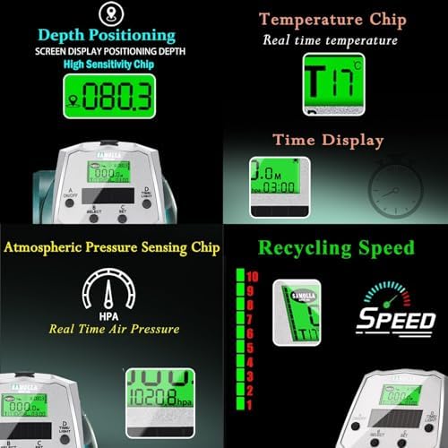 Line Counter Digital Baitcasting Fishing Reel with LCD Display Ultralight Baitcaster Reel, 22-35 Lb Max Drag, 6.3:1/7.2:1 Gear Ratio, Left/Right Hand, for Freshwater & Saltwater - Image 2