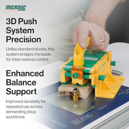 MICROJIG GRR-RIPPER Air Table Saw Push Block, Woodworking Safety Tool, Enhanced Grip, Router and Jointer Compatible - Image 5