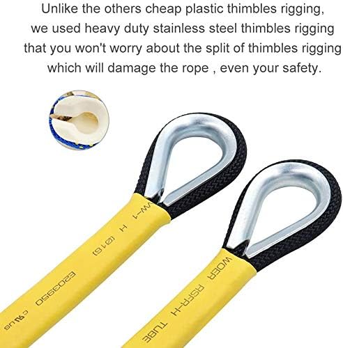 X XBEN Outdoor Climbing Rope 10M(32ft) 20M(64ft) 30M(96ft) 50M(160ft) 70M(230ft) 152M(500FT) 352M(1000FT) Static Rock Climbing Rope for Escape Rope Ice Climbing Equipment Fire Rescue Parachute - Image 4