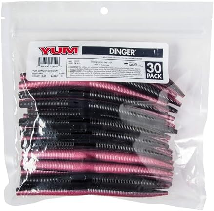 Yum Lures Dinger 5" Bulk 30-Pack by YUMBaitCo