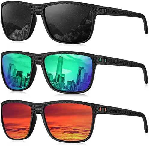 KALIYADI Polarized Sunglasses for Men, Lightweight Sun Glasses with UV Protection for Driving Fishing Golf by KALIYADI