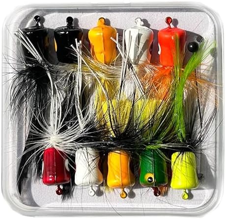 Fly Fishing Flies Kit/Trout/Salmon/bass Flies Streamers Dry/Wet Flies.Nymphs,Fly Poppers (with Waterproof Fly Box) - Image 2