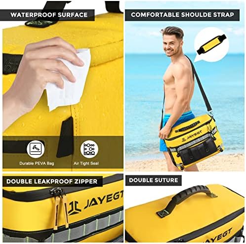 Kayak Cooler Behind Seat - Waterproof Cooler Bag Compatible with Lawn-Chair Seat Kayak，Kayak Accessories Camping Cooler, Portable Ice Chest for Fishing, Beach, Travel,Picnic, Cooler Leak-Proof - Image 6