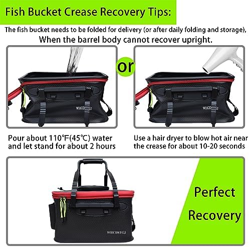 Fishing Bucket, Versatile Foldable Portable Fishing Bucket The 6 Gallon EVA Fish Bucket is Suitable for Storing Live Fish and Fresh Bait.… - Image 5